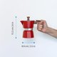 thumbnail image 5 of Máquina de café espresso GROSCHE Milano para moka, 150 ml, roja, 5 of 9