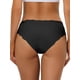 thumbnail image 3 of INSPIRAR CHIC Bragas Sin Costura para Mujeres Ropa Interior Invisible de Estiramiento Sólido Color Negro, 3 of 4