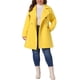 thumbnail image 4 of Abrigos de invierno de talla grande para mujer de Agnes Orinda, chaqueta de abrigo de doble botonadura, 2X amarillo, 4 of 8