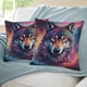 thumbnail image 3 of Lobo Galáctico Fundas de almohada de terciopelo con tema, regalos de funda de almohada, decoración para el hogar, cojín de lanzar, regalo de cumpleaños para fans y parejas.30*30cm., 3 of 6