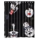 thumbnail image 1 of Cortina de ducha de la banda Rock KISS, juego de cortinas de baño con ganchos, tamaño 60 x 72 pulgadas, 1 of 3
