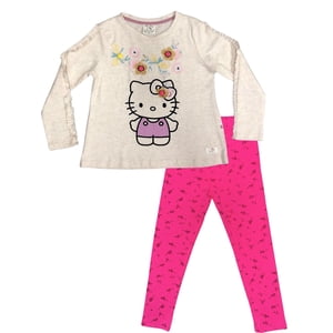 Conjunto Niña Hello Kitty Beige 3