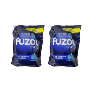 Pack 2 Detergentes Liquido Fuzol Forte Doypack 3Lt Cada Uno.