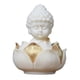 thumbnail image 4 of Estatua De Buda Tallada En Madera, Adorno De Escritorio Hecho A Mano Para Estante De Sala De Yoga, 4 of 5