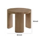 thumbnail image 5 of Mesa lateral redonda Benzara Timore de 50 cm, madera con acabado roble café, 5 of 6