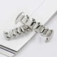 thumbnail image 3 of Grillz de colmillo de vampiro chapado en oro de 18 quilates y plata para dientes superiores e inferiores, ideal para hombres y mujeres, talla única., 3 of 6