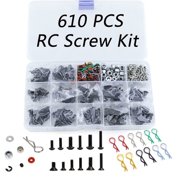 Kit universal de tornillos RC Fraternize 610 piezas