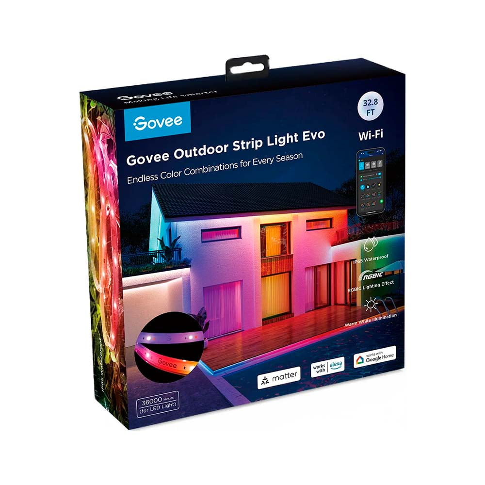 Govee - Luces Led De Exterior Rgbicw Wifi Y Ble 10 Mts