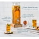 thumbnail image 5 of Dispensador de Bebidas KooK 2,4 L de Vidrio, Pack de 2 con Grifo, 5 of 8