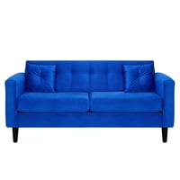 Bodevir - Sofa New Retro 3C Felpa 00 Azul Rey