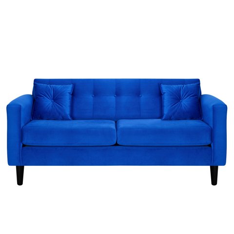 Bodevir - Sofa New Retro 3C Felpa 00 Azul Rey