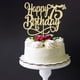 thumbnail image 1 of Topper Para Pastel Con Brillo Dorado Feliz 75 º Cumpleaños, 1 of 7