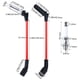 thumbnail image 3 of Cables de bujía 48322 de 10,2 mm + juego de bujías 41-962, compatibles con Buick, Cadillac CTS Escalade, Chevrolet Avalanche, Corvette Express, Silverado, Monte Tahoe y GMC Envoy Savana., 3 of 7