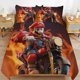 thumbnail image 1 of Super Mario 3-Piece Comforter Set for Bedroom Super Mario Bedding Set for Kids Adults Soft Microfiber Duvet Cover Set with Zipper Closure, 1 of 5