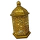 thumbnail image 3 of Luz de la atmósfera de la lámpara de tallada hueca, Lámpara decorativa ahuecada colgante Lámpara de escritorio con pilas para la decoración Dorado 268x15cm, 3 of 5
