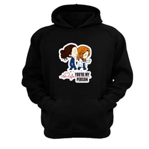 Genérico - Polerón Canguro Grey´S Anatomy Negro Talla S Unisex