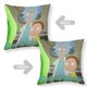 thumbnail image 2 of Rick y Morty: El Anime Fundas de almohada de terciopelo con tema, regalos de funda de almohada, decoración para el hogar, cojín de lanzar, regalo de cumpleaños para fans y parejas.61*61cm., 2 of 6