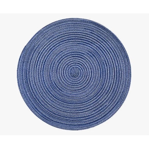 Atlas - Set De 10 Individuales Redondos Azul