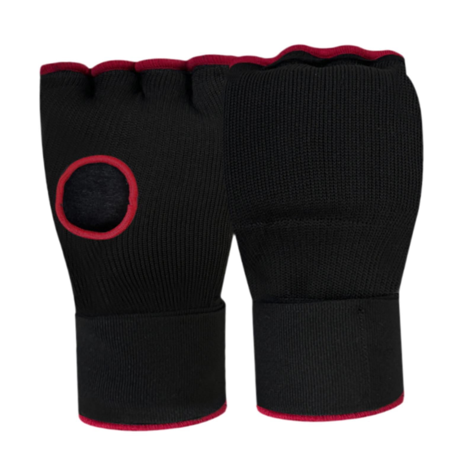 Ioensy - Vendas De Boxeo Para Manos, Guantes Interiores, Protección Debajo De Los Mitones Para Sparring Taekwondo, Negro Y Rojo