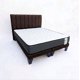 thumbnail image 2 of Cama Europea con Colchon 2 Plazas de 150cm X 190cm tapizada en Lino Chocolate Oscuro, 2 of 7