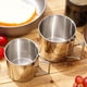 thumbnail image 3 of Juego de 4 tazas de acero inoxidable 304 para acampar al aire libre, portátiles, para montañismo, senderismo, viajes, utensilios de cocina, accesorios, 3 of 6