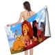 thumbnail image 4 of El Rey León Simba Toalla de playa de secado rápido con diseño temático, regalo para mujeres y niñas, ideal para cumpleaños, fans, amantes de la música, uso en la playa o al aire libre, 78 × 160 cm, 4 of 6