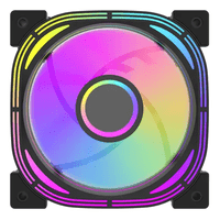 Genérico - Kit De 3 Ventiladores Darkflash Inf24 Pwm Argb Infinito Negro