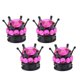 thumbnail image 3 of 4 Piezas Crown Bling Diamond Neumático / Tapas De Válvula De Vástago De Rueda Coche Camión Vehículo Coral, 3 of 5