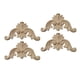 thumbnail image 2 of 4x Apliques De Madera Y Onlays Calcomanías Talladas Para Esquinas Para Espejo Armario 12cmx12cmx0.8cm, 2 of 5