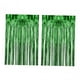 thumbnail image 3 of 2 Uds Cortinas Con Flecos De Papel De Aluminio Brillante Decoración Para Halloween Carnaval Graduación Verde, 3 of 5