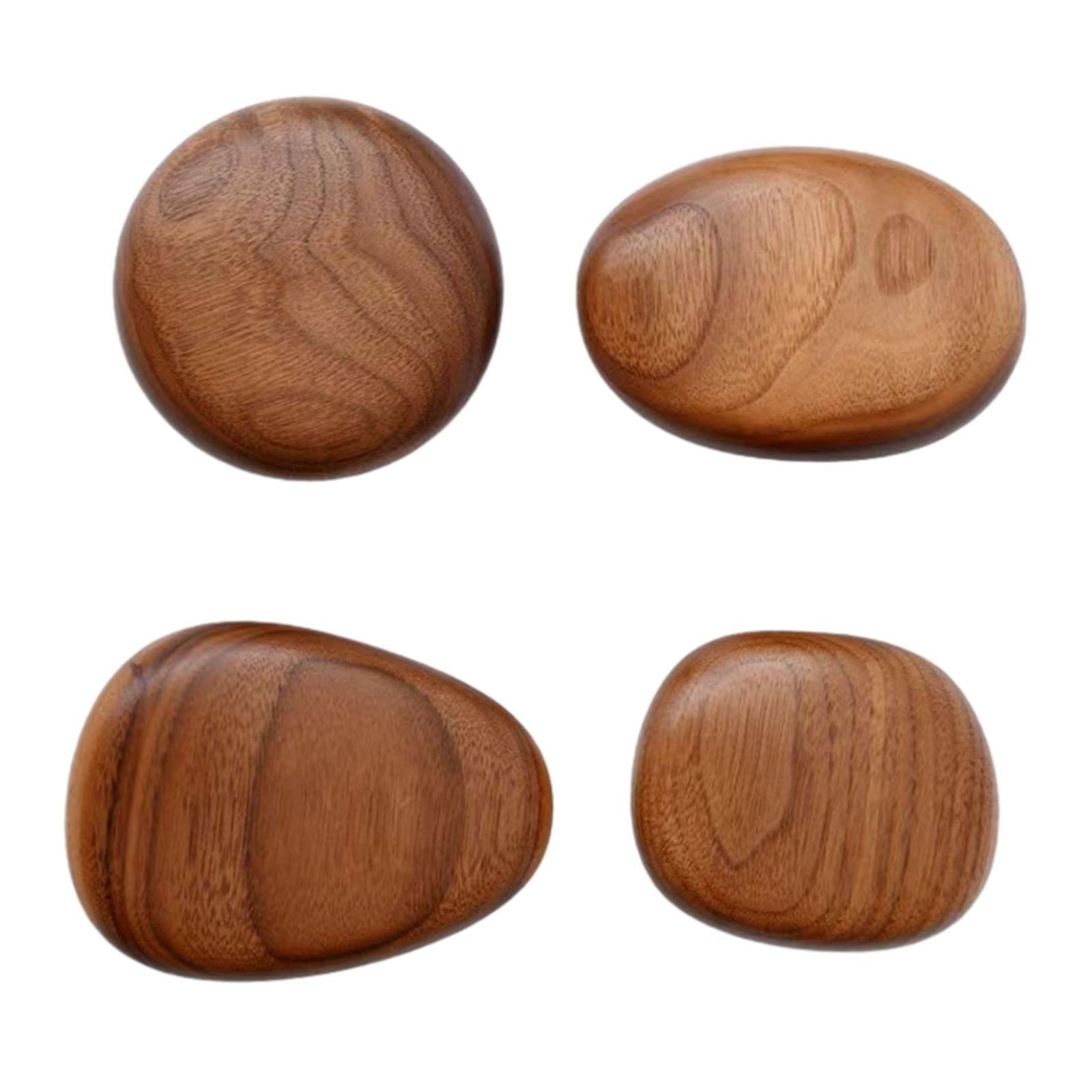 Magideal - 4x Ganchos De Madera Para Colgar En La Pared, Ganchos De Pared, Rústicos, Percheros, Perillas De Madera Para Gabinetes, Ganchos De Madera Para Bolsos,