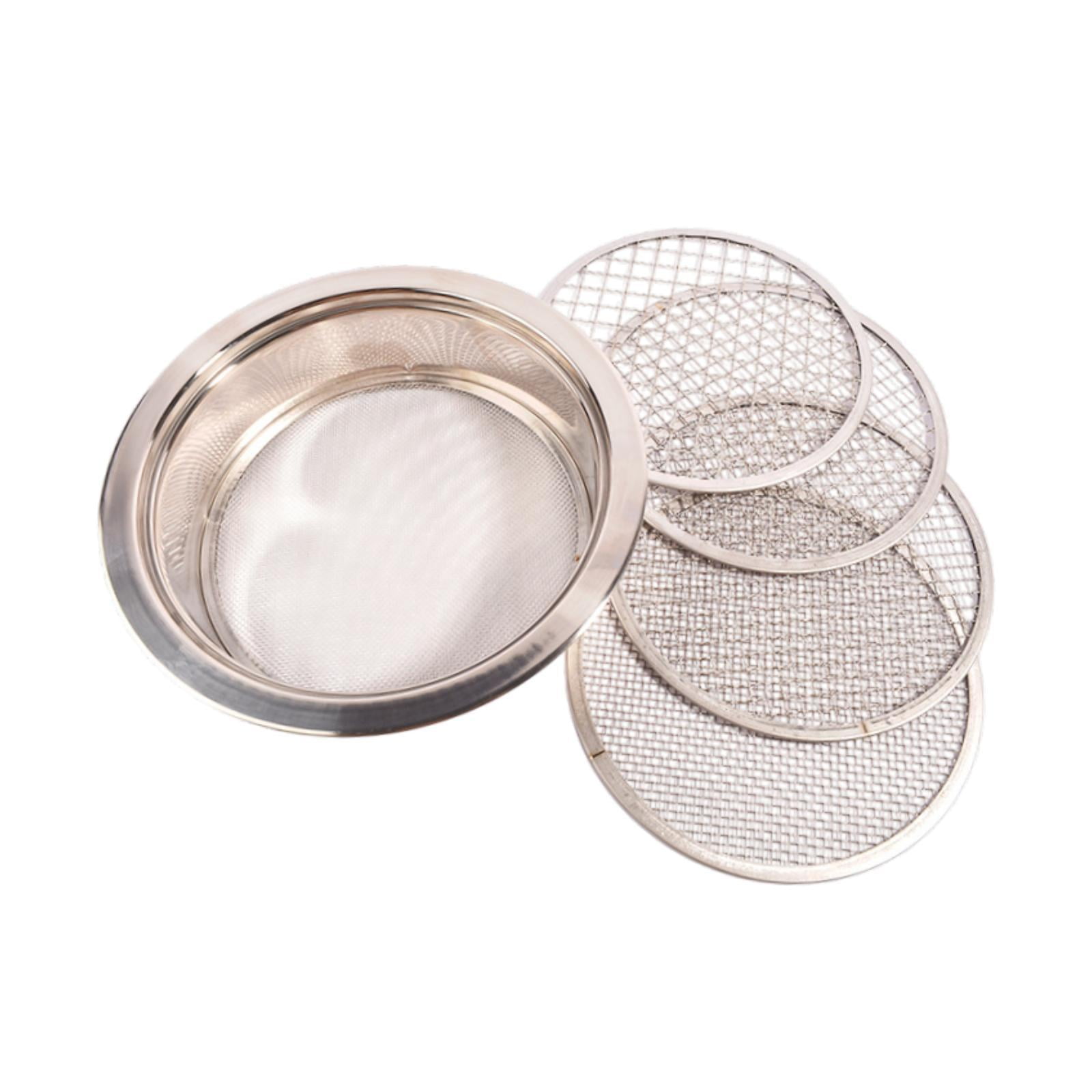 Magideal - Colador De Jardín De Acero Inoxidable, Bonsái Multifuncional Para Jardinería, Accesorios Resistentes, Macetas, Fácil De Usar, Práctico Colador De Suel