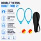 thumbnail image 2 of Set de raqueta Airuingthin 24,5 × 55,8 cm Fibra de carbono Azul, 2 of 6