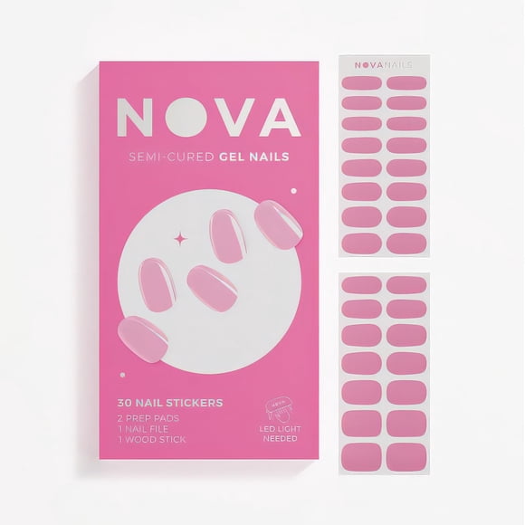 Tiras de Gel para Uñas Nova Nails Sweetheart - Pack de 30