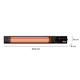 thumbnail image 2 of Calefactor de Pared Patio WiFi 2500W Everheat 1 un, 2 of 5