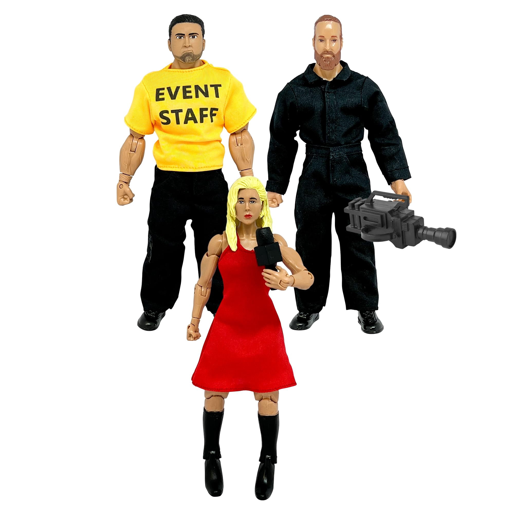 Set De Figuras Del Equipo Del Ring De Lucha Libre De Figures Toy Company