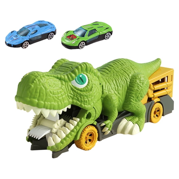 Camión Transportador De Dinosaurios Para Almacenamiento, Divertido, Con Minicoches Para Bebés, Juguetes De Regalo, 2 Coches Pequeños