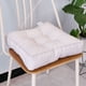 thumbnail image 1 of Xiao Hua Cojín de Silla de Algodón y Lino Blanco -1 Pieza, Cojín de Asiento Cuadrado Sólido de 19.69 X 19.69 X 3.54 Pulgadas, Cojín de Silla de Oficina con Relleno de Algodón, Decoración Minimalista, 1 of 4