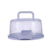 Magideal - Contenedor Para Pasteles Portador De Pasteles Con Asa Base De Accesorios Multipropósito Contenedor De Almacenamiento De Pasteles Portátil Para Pastel Azul
