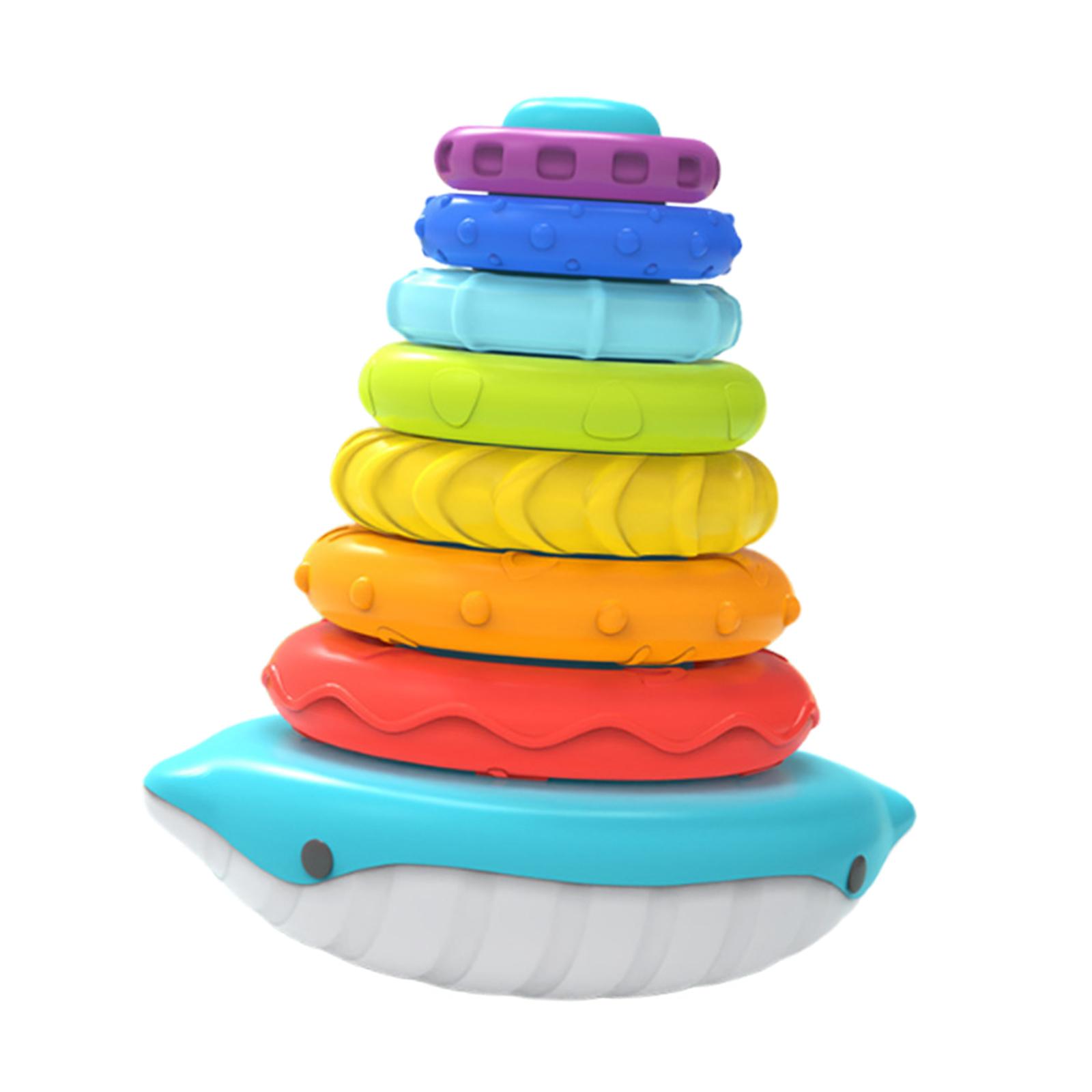 Bothyi - Juguete Apilable Para Desarrollar El Cerebro, Divertido Arcoíris Para Niñas A Partir De 6 Meses, Azul