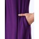 thumbnail image 5 of INSPIRE CHIC Camisón de Manga Corta para Mujer Regreso a Clases con Bolsillos Suave y Elástico Cuello en V Largo hasta la Rodilla Camisón Ropa de Casa S Púrpura Oscuro, 5 of 6
