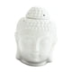 thumbnail image 2 of Estatua Creativa De La Cabeza De Buda Quemador De Aceite Esencial Candelita Difusor De Vela Blanco, 2 of 3