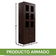 thumbnail image 2 of Vitrina Berlin Chocolate Madera Vidrio 2 puertas, 2 of 4