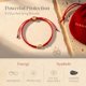 thumbnail image 2 of Pulsera KARMA AND LUCK 14‑19 cm de hilo rojo con ojo turco, 2 of 8