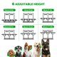 thumbnail image 4 of Shainfun Tazones Elevados para Perros Medianos y Grandes con Alfombra, 6 Niveles de Altura Ajustables, Tres Tazones Grandes de Acero Inoxidable de 58 oz, 4 of 7