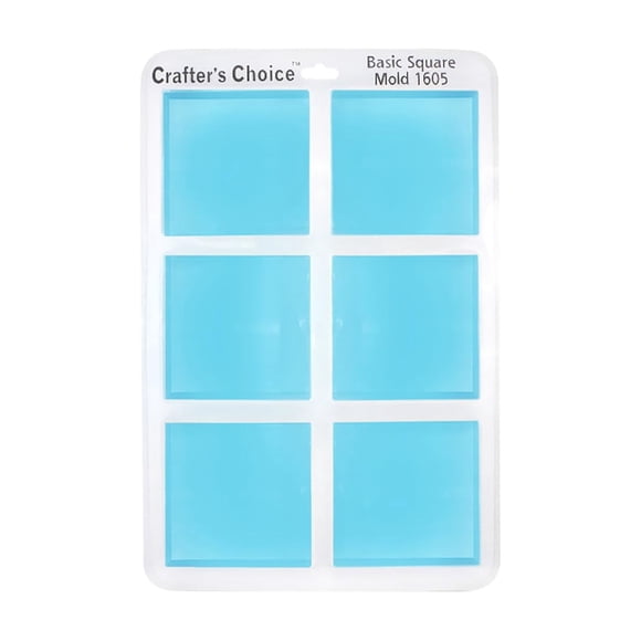 Molde de silicona cuadrado básico para jabón Crafter's Choice