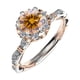 thumbnail image 1 of Anillos de Moissanita de Oro Blanco de 18K de 1 Uds para Mujer Regalo Color D Claridad VVS1 Anillos de Diamante Anillo de Plata Esterlina S925 Joyería Anillos de Compromiso de Moissanita con, 1 of 8