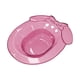 thumbnail image 2 of Bandeja para baño de asiento para mujer, duradera sobre el inodoro, amplia zona de asiento, cuenco de baño para la cadera, baño para dormitorio, baño, Rosa, 2 of 5
