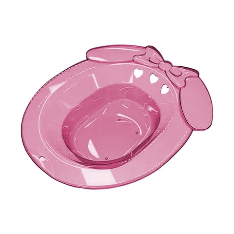 Ioensy - Baño De Asiento Para Asiento De Inodoro, Lavabo Duradero Para Ducha, Baño De Viaje, Color Rosa