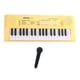 thumbnail image 2 of Teclado Piano Para Niños Música Teclado Electrónico Para Enseñar Escenario Al Aire Libre Amarillo, 2 of 5